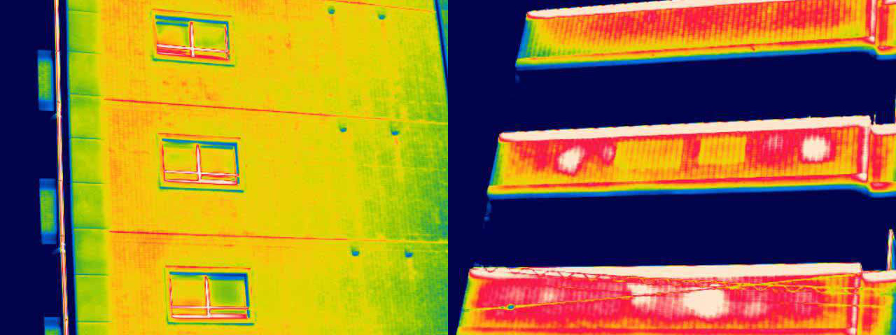福岡で業界最安を目指す定期報告と赤外線診断の弊社の赤外線撮影画像
